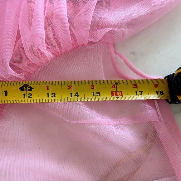 Christopher Kane Lace-trimmed Tulle Pink Top - Size 44IT/SZ 8 - NWT - Picture 15 of 15